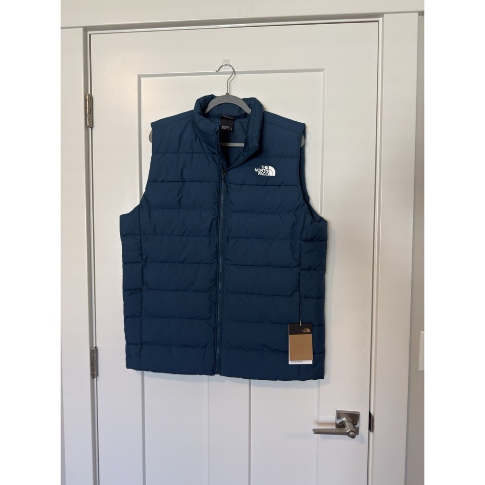 $160 The North Face Aconcagua 3 Vest Mens Large Midnight Petrol insulated NWT
